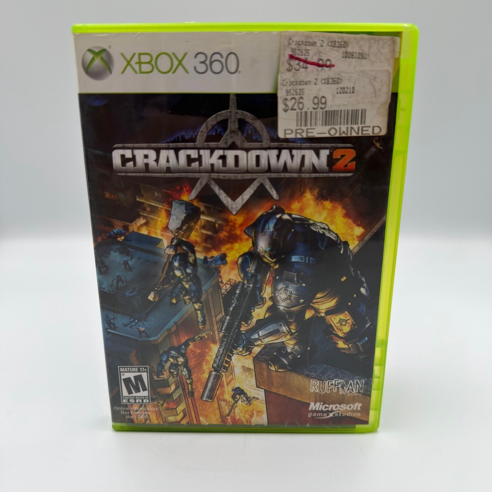 Crackdown 2 Xbox 360 Microsoft Game Studios Ruffian Games Action Shooter CIB